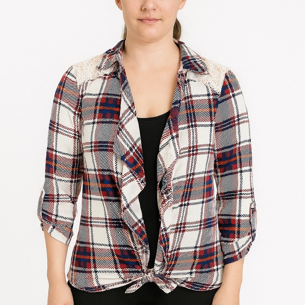 Anthropologie Self-esteem Flannel Shirt, Size XS‎